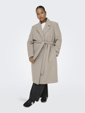 Caralvida wrap coat taupe
