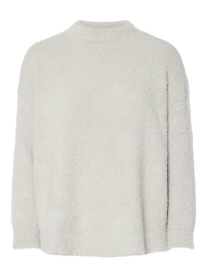 Pcovy mock neck knit Silver lining