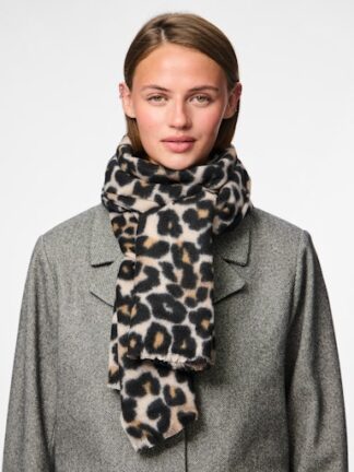 Pcjorna scarf black/leo