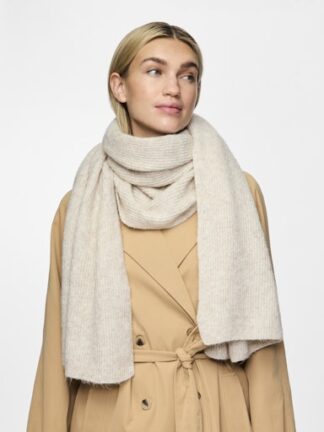 Pcmoella scarf white/grey