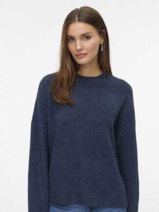 Vmboom o-neck pullover navy blazer