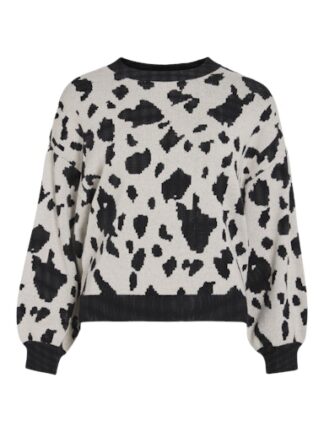 Vitip o-neck knit nat/black