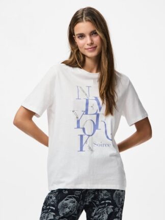 Pcmariah T-shirt bright white new york