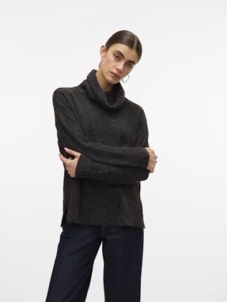 Vmdoffy cowlneck knit chocolate