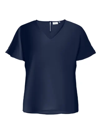 Carmetta v-neck top navy