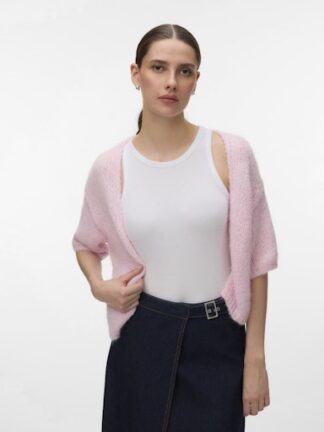 Vmmaybe 2/4 open cardigan pink