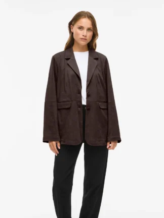 Vihena loose blazer coffee bean