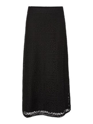 Pcbonnie ankle skirt Black