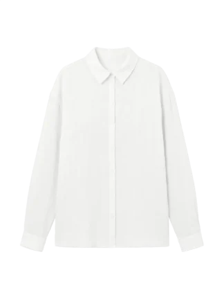 Vmelizabeth slit shirt Snow white