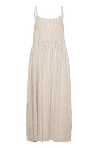ElmikoSZ Strap dress Brown