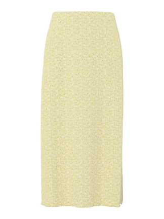 Pcflora midi skirt French Vanilla
