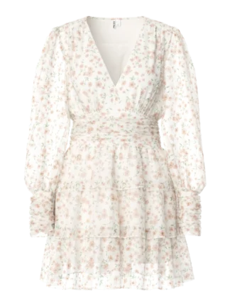 Pcmonika dress Cloud dancer/peach
